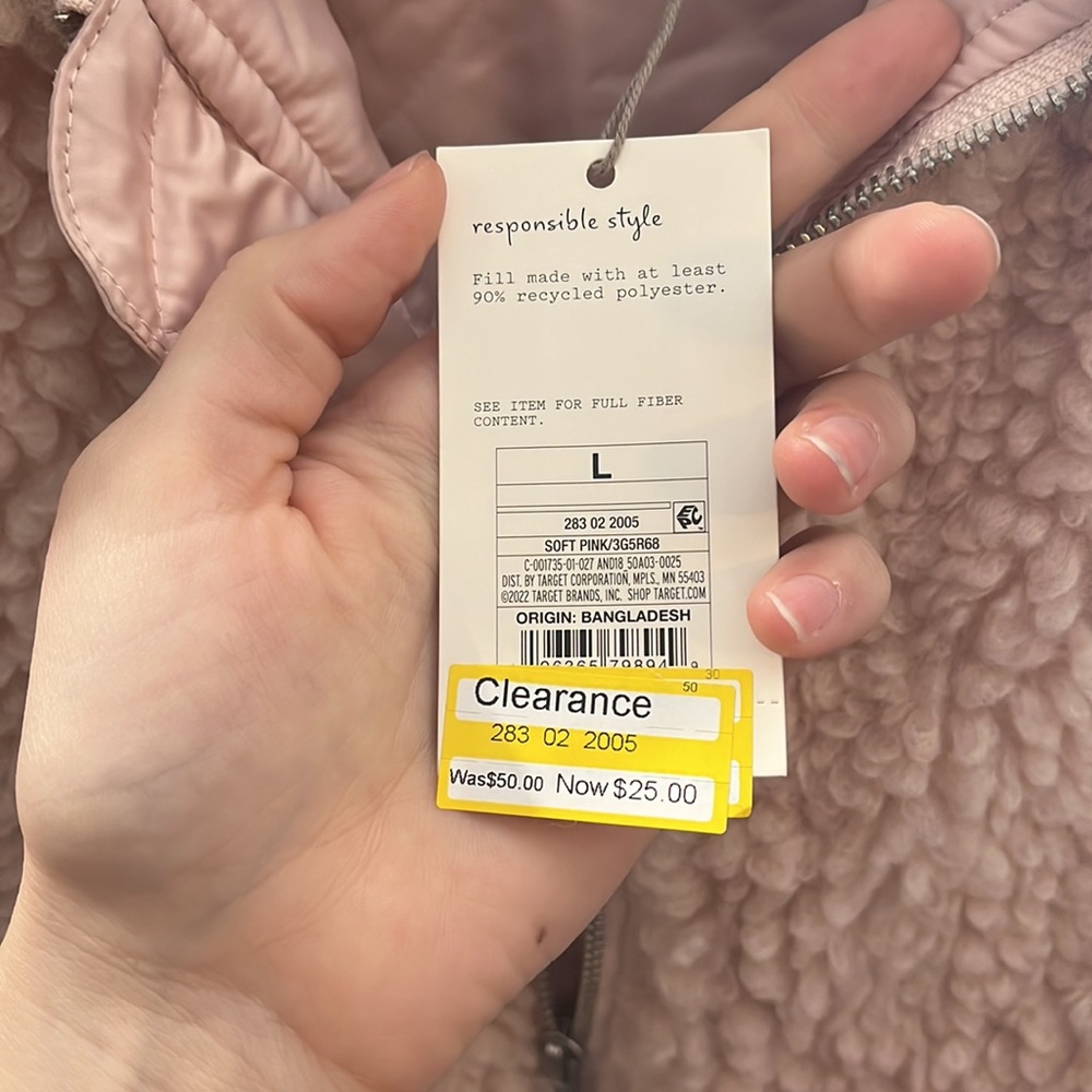 Pink fluffy jacket - Picture 3 of 4